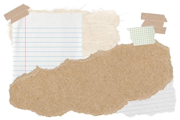 Papel Kraft marco png pegatina tablero de estado de ánimo collage fondo transparente