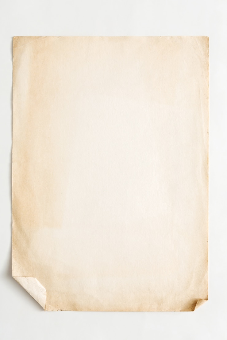 Foto papel marrón aislado en blanco