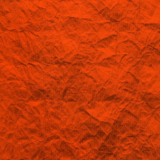 Papel naranja La textura del papel kraft arrugado Color Lava exuberante Papel reciclado de fondo