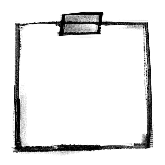 Papel de nota pegatina png dibujado con un icono de recordatorio de fondo transparente