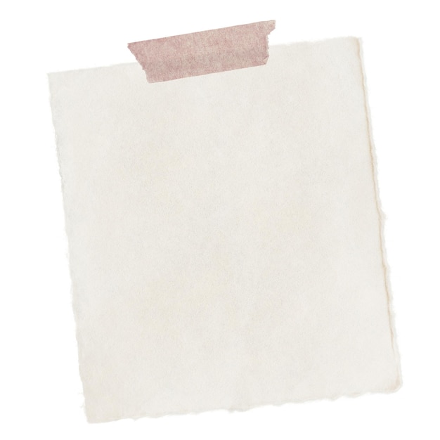 Papel de nota png elemento de collage papelería estética sobre un fondo transparente