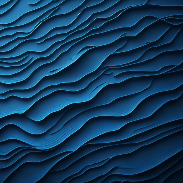 papel de onda de franja de color azul de neón textura abstracta fondo horizontal