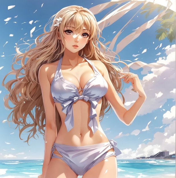 papel de pared de bikini para chicas de anime