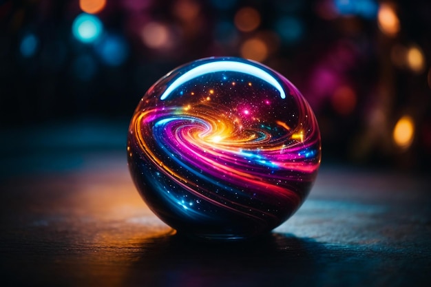 Foto papel de pared de cristal de esfera 3d en todo color