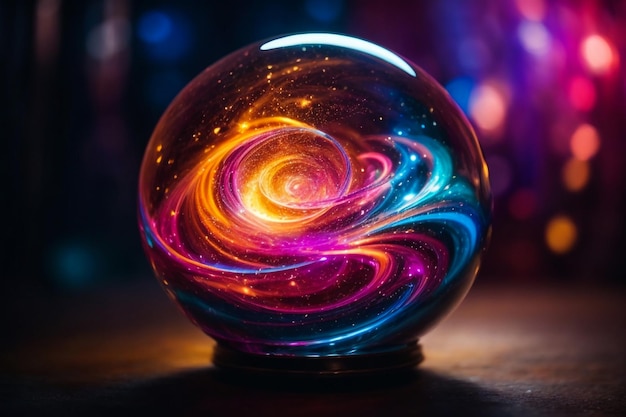 Foto papel de pared de cristal de esfera 3d en todo color