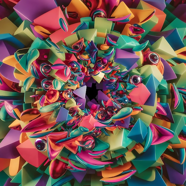 Papel de pared de fondo 3D abstracto