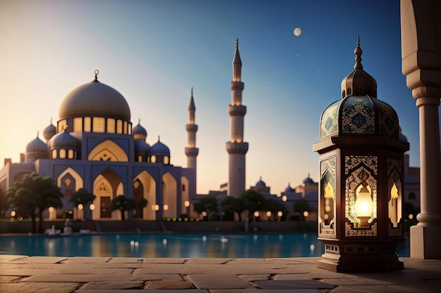 Papel de pared y fondo islámico de Ramadan kareem