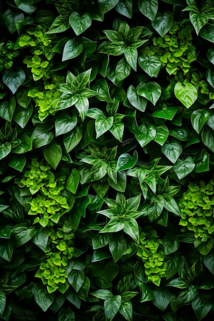 Foto papel de pared y fondo verde natural para paredes de plantas