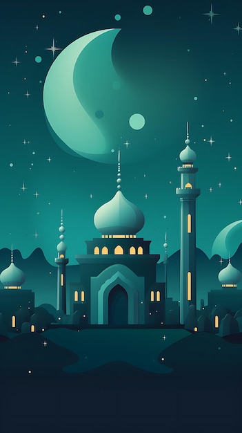 El papel de pared islámico tradicional para móviles de Ramadan Kareem