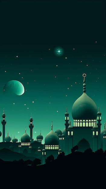 El papel de pared islámico tradicional para móviles de Ramadan Kareem