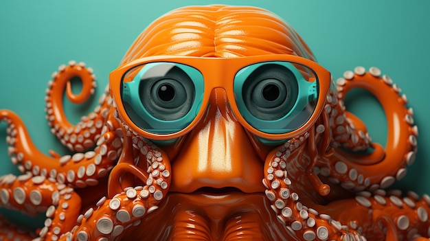 Foto el papel de pared de octopus vector hd 8k es una imagen fotográfica de stock