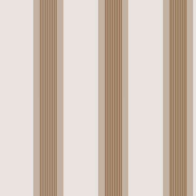 Papel de pared con rayas verticales beige y marrón