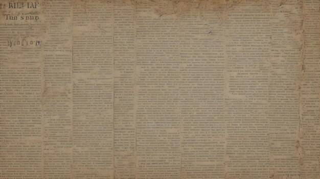 Papel de periódico grunge vintage de textura envejecida de fondo