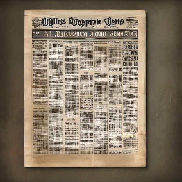 Papel de periódico grunge vintage de textura vieja y envejecida