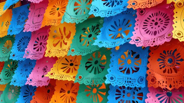 Papel picado mexicano feito à mão