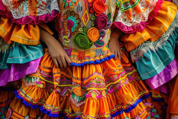 Papel picado mexicano vibrante