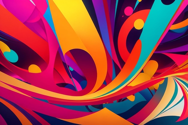 Papel pintado abstracto colorido y fondo generado por IA