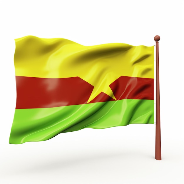 Papel pintado de la bandera de Mali con fondo blanco de alto q