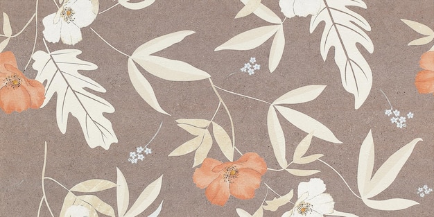 Papel pintado botánico neutro