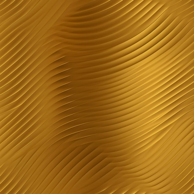 Papel pintado dorado con un patrón ondulado.