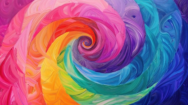 Papel pintado en espiral de colores pastel UHD dibujado a mano