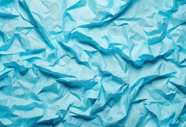 Foto papel pintado de fondo de papel arrugado de color azul