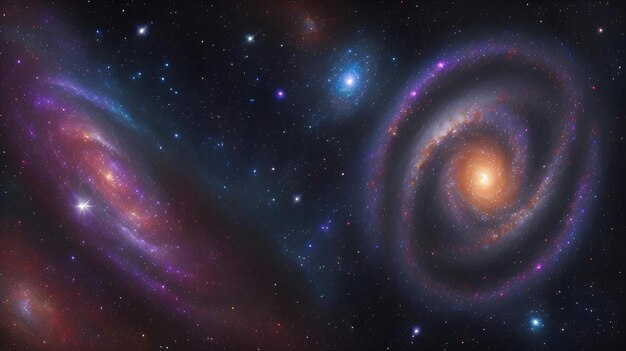 Foto papel pintado con una galaxia en el espacio