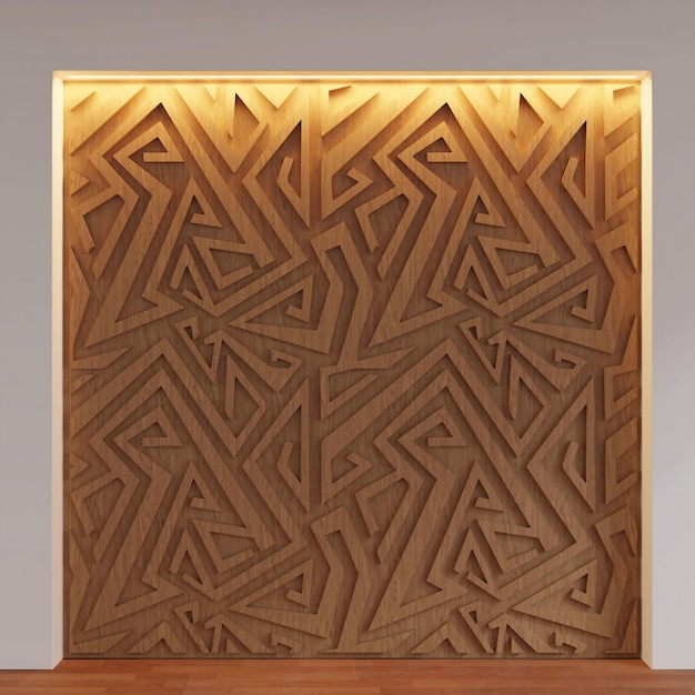 papel pintado pared clásica 3d con un panel de madera que dice 'z' en él