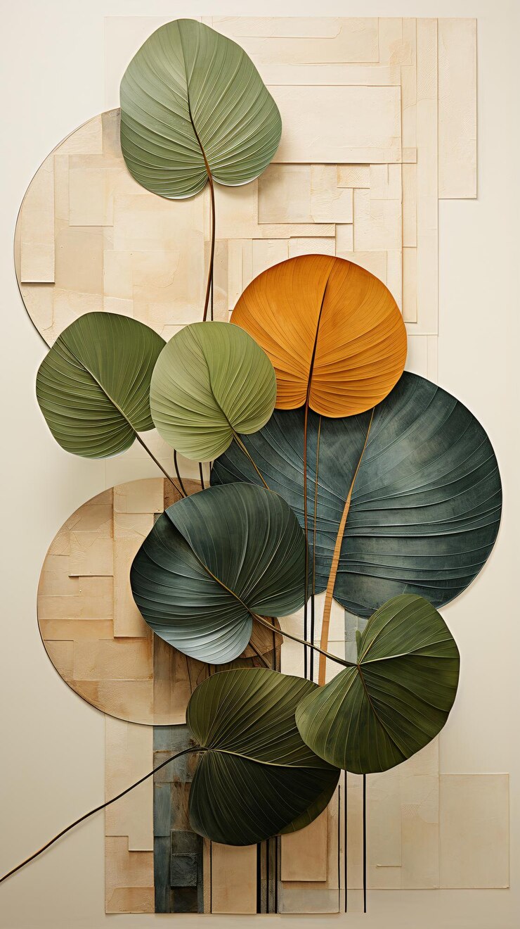 Papel pintado con patrones florales