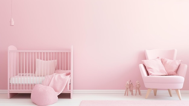 papel pintado rosa bebe