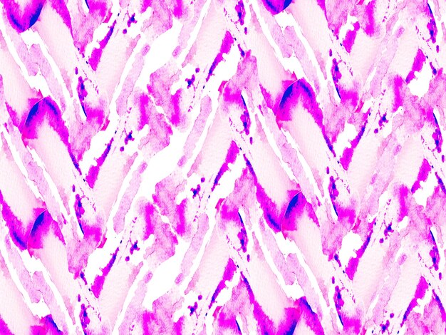 Papel psicodélico. Patrón sin costuras en acuarela. Fondo de textura abstracta. Diseño de tela de acuarela geométrica. azulejos sin costuras fluidos. Ilustración de textura vintage magenta y rosa.