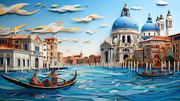 Papel quilling Venecia