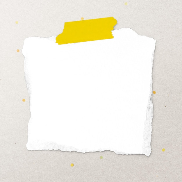 Papel rasgado png mockup papelaria em design transparente