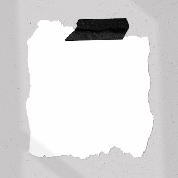 Papel rasgado png mockup papelaria em design transparente