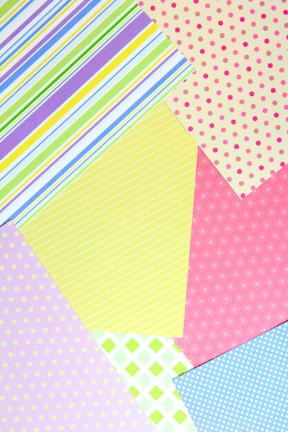 Papel para scrapbooking de cerca