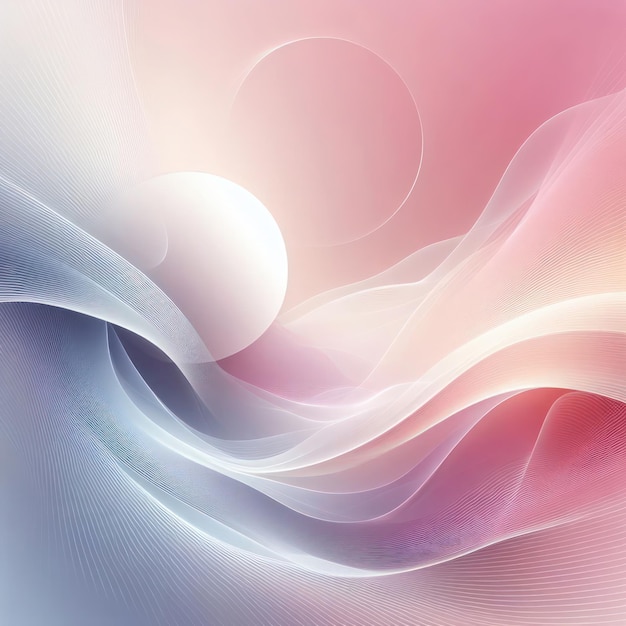 Un papel tapiz abstracto con mezcla de gradientes suaves blancos y rosados