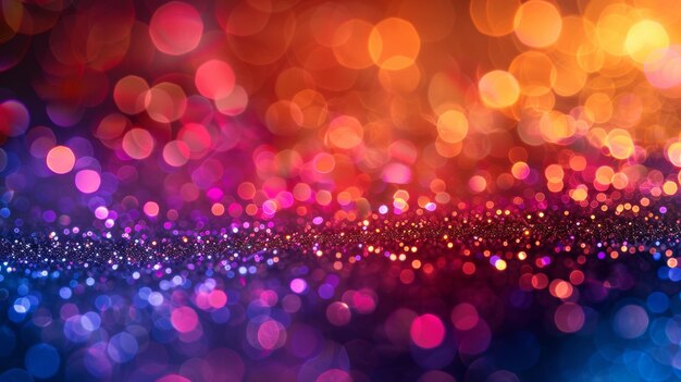 papel tapiz abstracto vibrante con efectos deslumbrantes de luces bokeh de colores