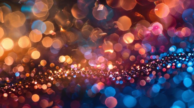 papel tapiz abstracto vibrante con efectos deslumbrantes de luces bokeh de colores