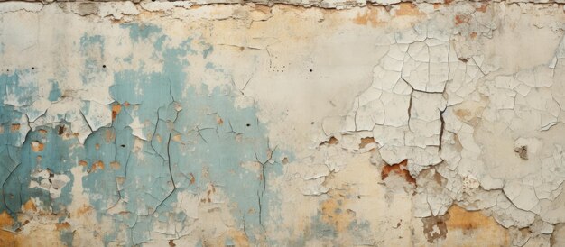 Foto papel tapiz antiguo astillado y agrietado en una vieja pared plana