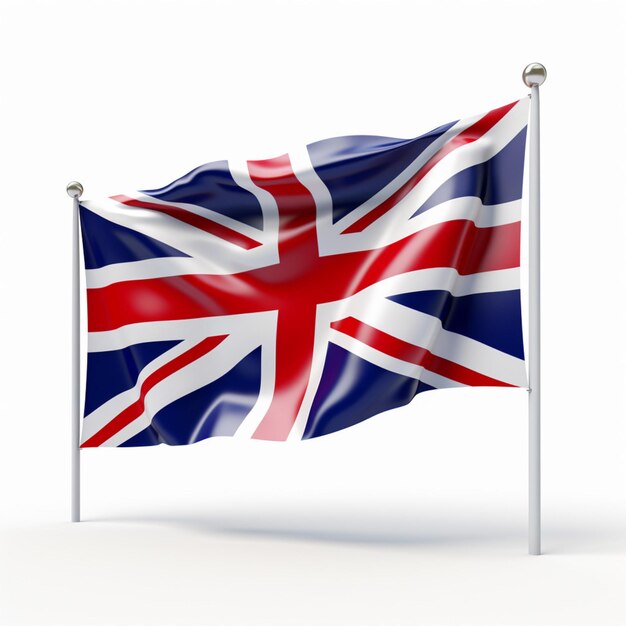 Papel tapiz de la bandera del Reino Unido El con respaldo blanco