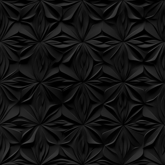 Foto un papel tapiz blanco y negro con un patrón de formas geométricas.