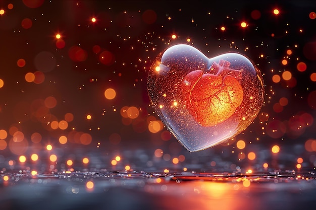 El papel tapiz cardiovascular HD 8K es una imagen fotográfica de stock.