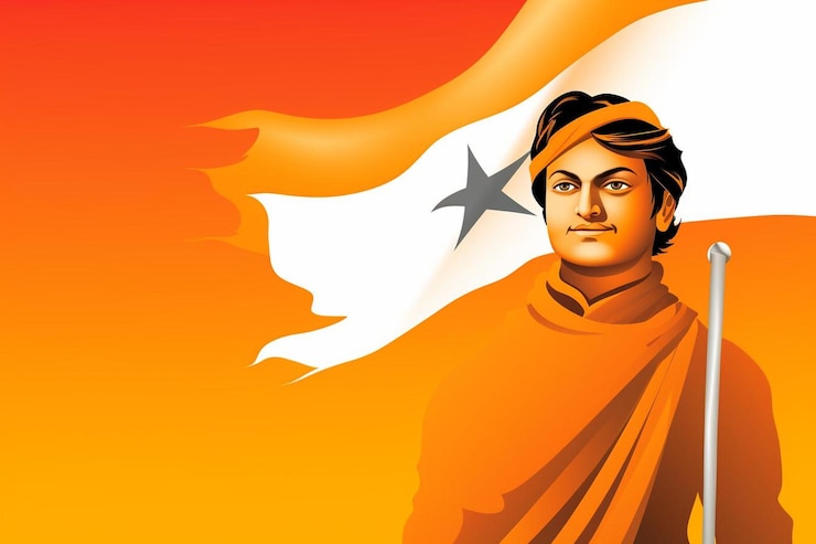 Foto el papel tapiz del día nacional de la juventud swami vivekananda jayanti