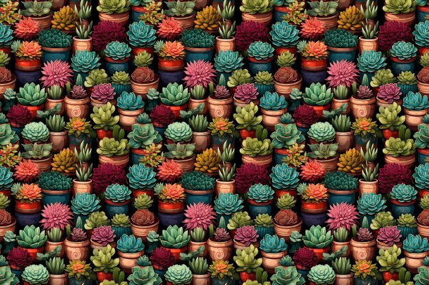 papel tapiz digital de plantas coloridas sin costuras