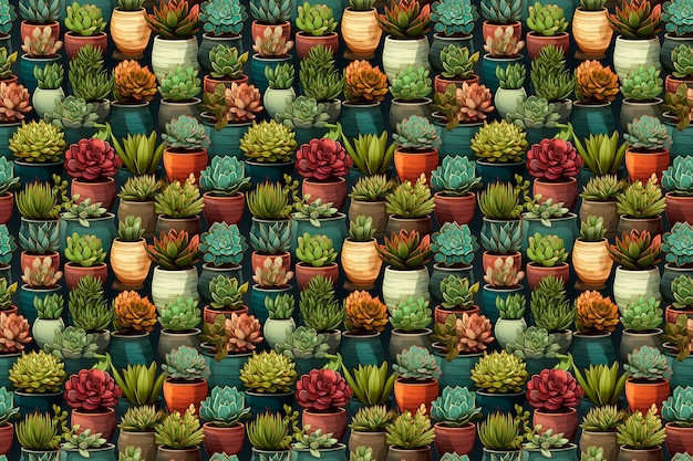 papel tapiz digital de plantas coloridas sin costuras