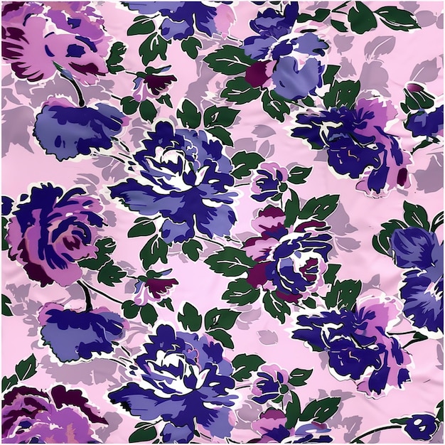 un papel tapiz floral rosado con un patrón floral