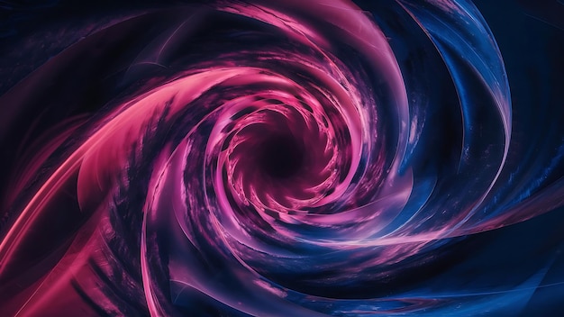 Papel tapiz fractal de neón abstracto con espacio
