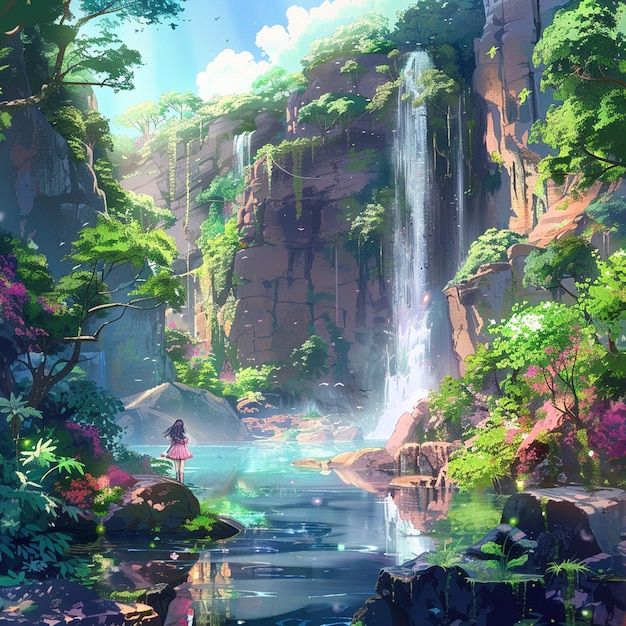 Papel tapiz de la ilustración del anime