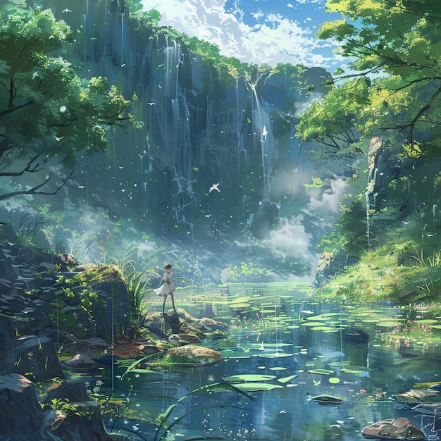 Papel tapiz de la ilustración del anime