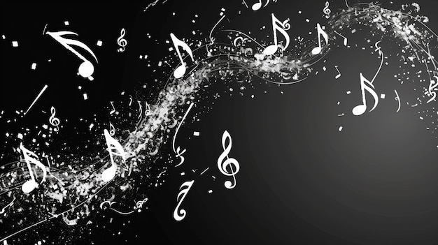 papel tapiz musical con notas
